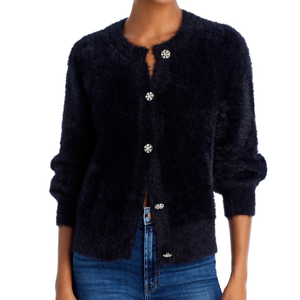 AQUA Eyelash Cardigan